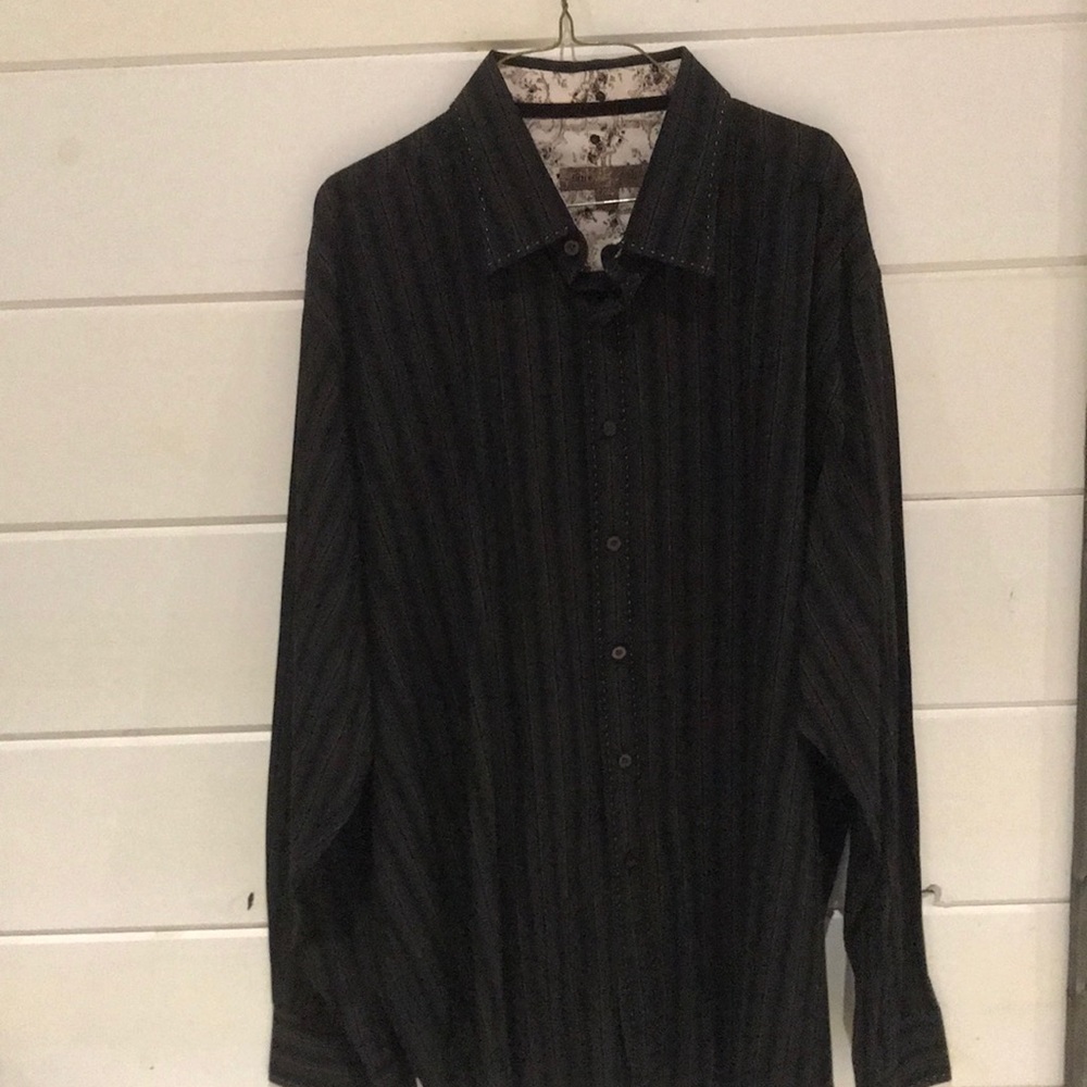 Blue Pronto Uomo brand button up dress shirt